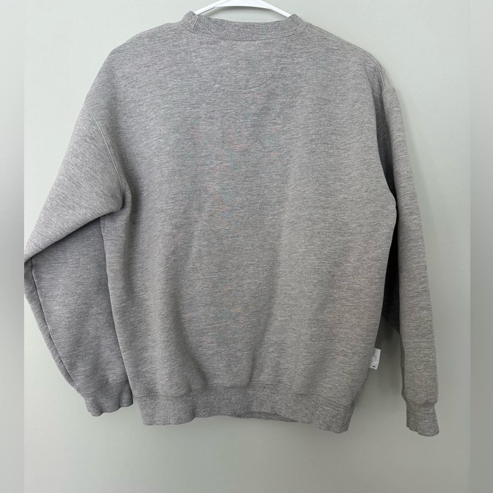 VINTAGE Warner Bros. Gray Cartoon Graphic Crew Neck Sweater, SMALL - Picture 5 of 11